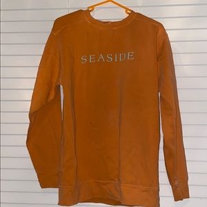 Rare orange seaside sweatshirt